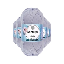 5 Adet Lotus Bikini Büstiyer Bluz Örgü İpi K714 Gri