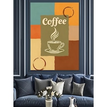 Ahşap Tablo Kahve Fincanı Grafik Poster