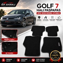 Volkswagen 2012-2020 Model Golf 7 Ve 7.5 Uyumlu Halı Paspas Takımı İnce Tip