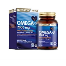 Nutraxin Omega 3 Balık Yağı Omega 3 2000 Mg 60 Softgel Kapsül