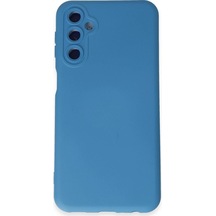 Samsung Galaxy Uyumlu M14 5g Kılıf Nano İçi Kadife Silikon - Mavi Diğer
