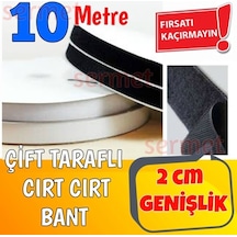 Beyaz Cırt Cırt Bant Seti Erkek-Dişi Genişlik: 2 Cm Uzn 10 Mt