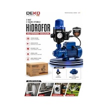 Deko Dkqbset600 0.5 Hp Otomatik Hidrofor Seti 2 Kat 2 Daire Uyumlu Hidromatlı Su Pompası Bakır