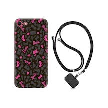 Apple Uyumlu iPhone Se 2020 Se 2020 Kılıf Boyun Askılı Barbie and Shoes 1413