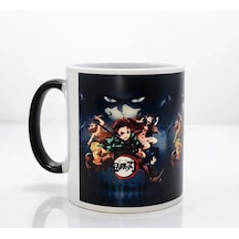 Porselen Renk Değiştiren Demon Slayer Kupa Bardak Aalk383 Çok Renkli