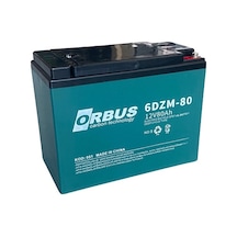 Orbus 12v 80 Ah Elektrikli Bisiklet Aküsü Deep Cycle (uzun Ömürlü N11.10231
