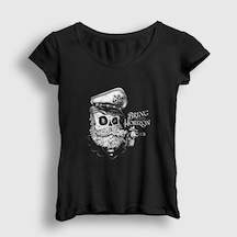 Presmono Kadın Captain Bring Me The Horizon T-shirt Siyah