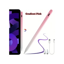 Yenı Evrensel Stylus Kalem İos Uyumlu Android Tabletler İçin İpad Uyumlu Air Kalem Gradient Pink