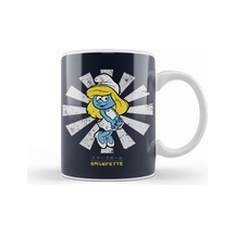 Smurfette Retro Japanese Smurfs Kupa Bardak Porselen Karışık
