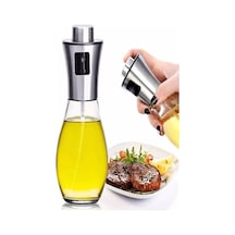 Yağ Sirke Püskürtücü Cam Sprey Yağdanlık Şişe Yağlık Ve Limon Püskürtme Şişesi 200 Ml Gümüş Diğer