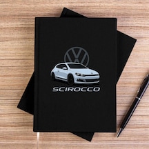 Volkswagen Scirocco Siyah Çizgisiz Kanvas Defter