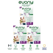 Evony Emici Külot Yetişkin Hasta Bezi Xl 30 Lu 3 Paket