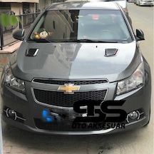 Chevrolet Cruze Uyumlu Piano Black Kaput Üstü Havalandırma Izgarası (01) (Sts Oto Aksesuar)