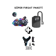 Fırsat Paket Motorsiklet Kask Interkom Kulaklık Oto Hava Pompa Kompresörü Kask Telefon Tutucu Aparat