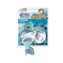 Afp - 867 - Knotty Habit - Renkli Peluş Balık - Kmrsfres - İpli Oyuncak