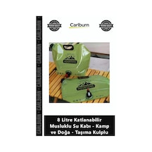 Özel Üretim Sızdırmaz Geniş 8 Litre Katlanabilir Musluklu Su Kabı Kamp Doğa Taşıma Kulplu