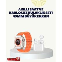 Watch 9 Max Akıllı Saat Kulaklık Seti Sağlık Takipli 45 Mm Geniş Ekran - Lisinya