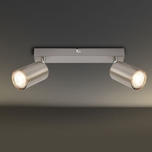 Rsylight Retro Metal İnox 2 Li 180 Derece Hareketli Led Spot Avize Beyaz Ampullü-rys90190101076 Siyah