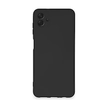 Samsung Uyumlu  Galaxy A04 Kılıf Nano İçi Kadife Silikon - Siyah