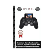 Premium Yolculuk Çocuklar Seyahat Oyun Konsolları 520 Oyunlu Retro El Konsolu Gc07