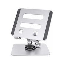 Lexroo Tablet Standı 360 Derece Dönebilen Tablet Stand Katlanabilir Metal Tablet Tutucu - Gri