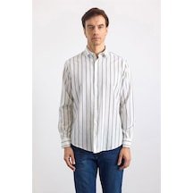 Süvari Koyu Yeşil Regular Klasik Yaka Düz Armürlü Cepsiz Düz Uzun Kollu Standart Casual Gömlek Sgm1008400007-y05 Süvari Koyu Yeşil Regular Klasik Yaka Düz Armürlü Cepsiz Düz Uzun Kollu Standart Casual Gömlek Sgm1008400007-y05