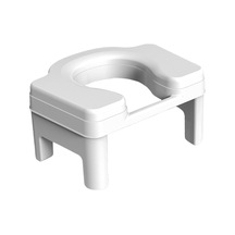 Suntek Tuvalet Taburesi Taşınabilir Kaymaz Kompakt 18,5cm-beyaz