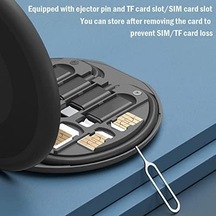 Usb Adaptör Kablosu Dönüştürme Saklama Kutusu Çok Ti Şarj Tı Dönüştürücü Lightning Tip C Mikro Veri Aktarım Aracı Sim Kart Yuvası İçerir Tepsi Çıkarma Pimi Telefon Tutucu Olarak Klanın