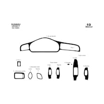 Subaru Legacy Torpido Kaplama 1999-2004 10 Parça Piano Black