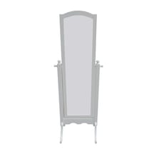 Ayna Boy Dikdörtgen Model  Ahşap  Kayın Ve MDF iskelet. Parlak Beyaz Lake El Yapım Beyaz