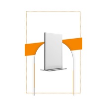 A6 T Tipi Dikey 5'li Masa Üstü 2.8 MM Şeffaf Pleksi Föylük / Broşürlük