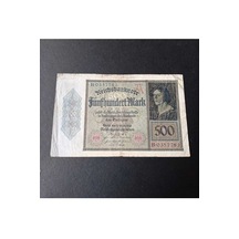 1922 Almanya Berlin 500 Mark Haliyle Eski Yabancı Kağıt Para