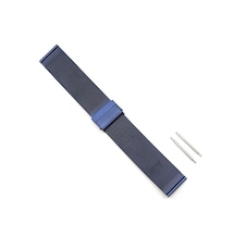 Hasır Kol Saat Kordonu Lacivert Ince Çelik 22 Mm ( Ø 1,5)