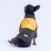 Siyah Bergen Outdoor Ceket Kedi Köpek Ceketi Kalın Fermuarlı Kedi Köpek Kıyafeti Kedi Köpek Elbisesi