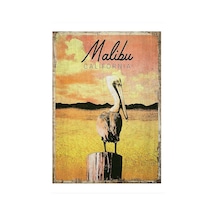 Bedeko Malibu Sahili Modern Ahşap Tablo 35 Cm X 50 Cm