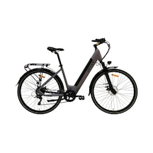 Bisan Moon S - 28'' Jant 47 Cm M Kadro Elektrikli Bisiklet - Metalik Gri Siyah Çok Renkli