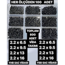 800 Parça Mini Vida 2.2 MM Elektronik Pcb Metal Ağaç Plastik için