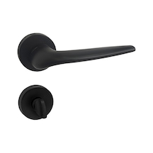 Doğanlar Raket Mat Siyah Rozetli Kapı Kolu Takım-wc Kol Pk001dgn0098 Renkli