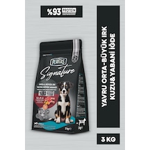 Peritas Signature Kuzulu Orta ve Büyük Irk Yavru Köpek Maması 3 KG