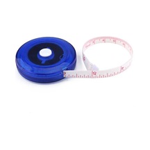 Koyu Mavi-wıntape150cm 60 İnç Sıcak Satış Yuvarlak Mini Dikiş Kumaşı Terzi Kumaş Metrik İnç Geri Çekilebilir Mezura Pvc Mezura