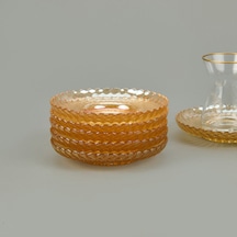 Kitchen Anafor 6'lı Çay Tabağı - Altın - 12 Cm Renkli