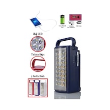 24 Led Ultra Güçlü Şarjlı Işıldak Powerbank El Feneri Kamp Masa Kafa Avcı Piknik Çadır Lambası Karışık