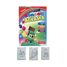 Boyama Kitabı Kalın 1 Adet 3-6 Yaşa Uygun Boyama Kitabı 64 Sayfa Çek Kopar Boya Bonbon Boyama Okul Öncesi Kreş Anasınıfı