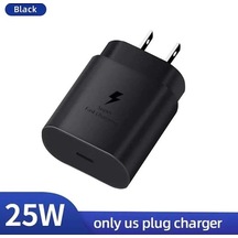 Pd 25w Hızlı Şarj Şarj Cihazı Samsung Uyumlu Galaxy S20 S21 S22 S23 Ultra Usb C Kablosu Us Hızlı Şarj Android Şarj Cihazı 56771181 Us Black Plug