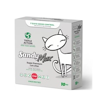 Sandy Max Aktif Karbonlu Topaklaşan Bentonit Kedi Kumu 10 KG