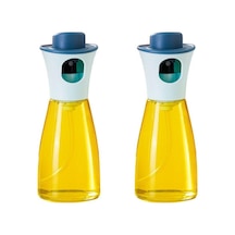 3b Trend 2 Adet 220 Ml Çok Amaçlı Zeytinyağı Soya Sosu Sirke Spreyli Cam Şişe Beyaz