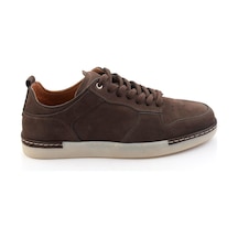Bambi Kahve Hakiki Deri Erkek Sneaker E01396022601