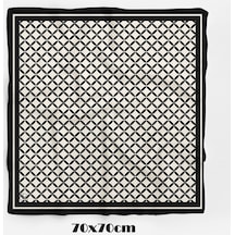 Geometrik Petek Desen 70 70cm Bandana/fular Çok Renkli
