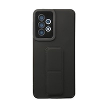 Samsung Galaxy Uyumlu A33 5g Kılıf Mega Standlı Silikon - Siyah