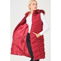 Dewberry Bayan Yelek Z6725 Açık Bordo